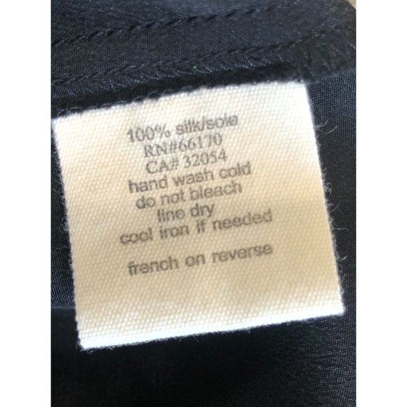 UO silence + noise Silk Ruffle Black Cami - M - Picture 7 of 7